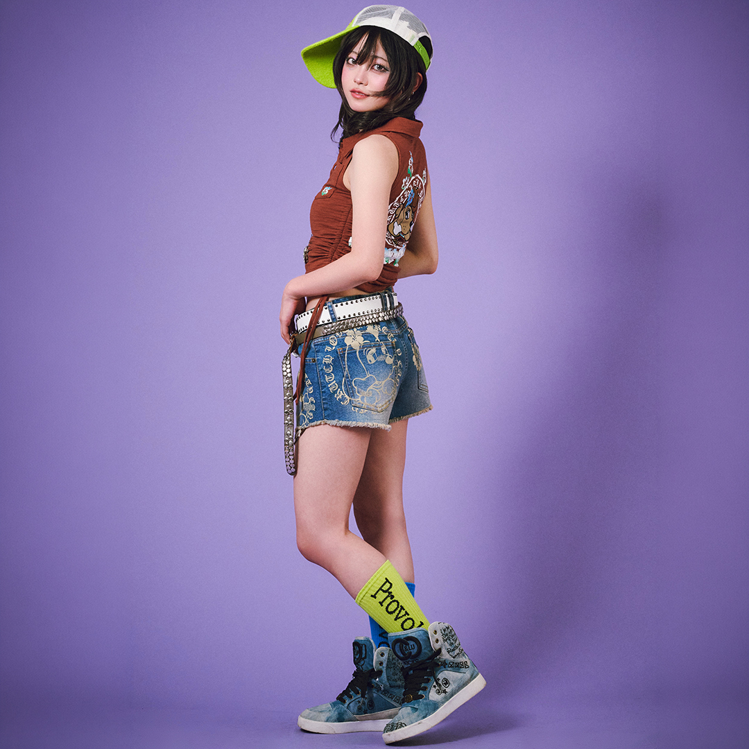 予約品【4月下旬頃までにお届け予定】ぎゃるちゃんデニムショーパン 162009