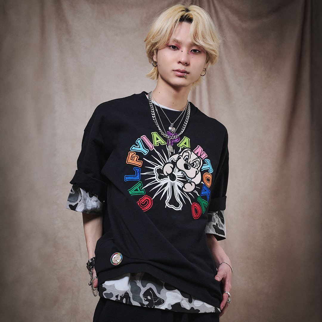 予約品【4月下旬頃までにお届け予定】おしゃぶりワンワンカラフルロゴTee 162043