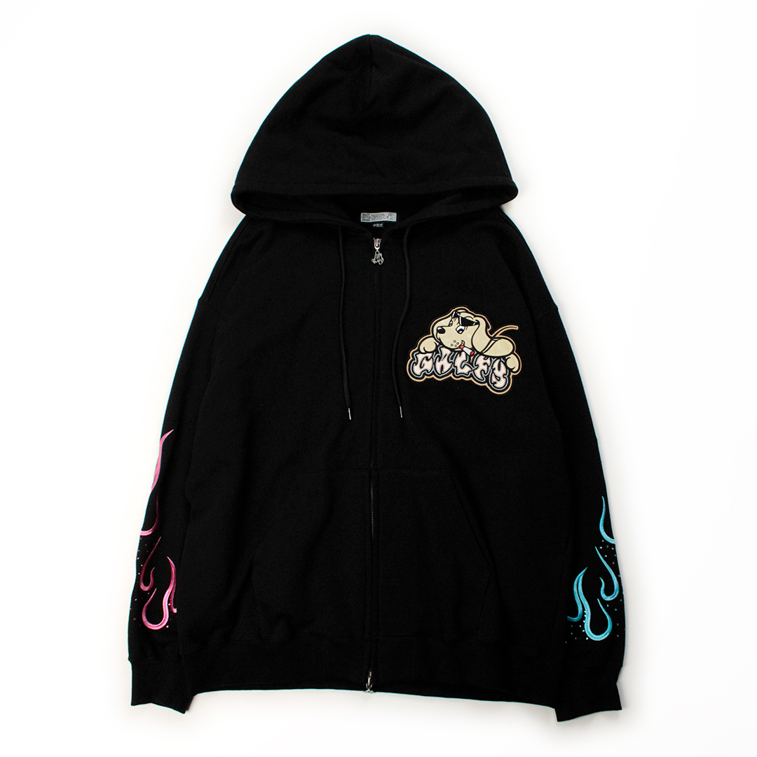 予約品【6月中旬頃までにお届け予定】ぴっかぴかパチンカスZIPパーカー 161001