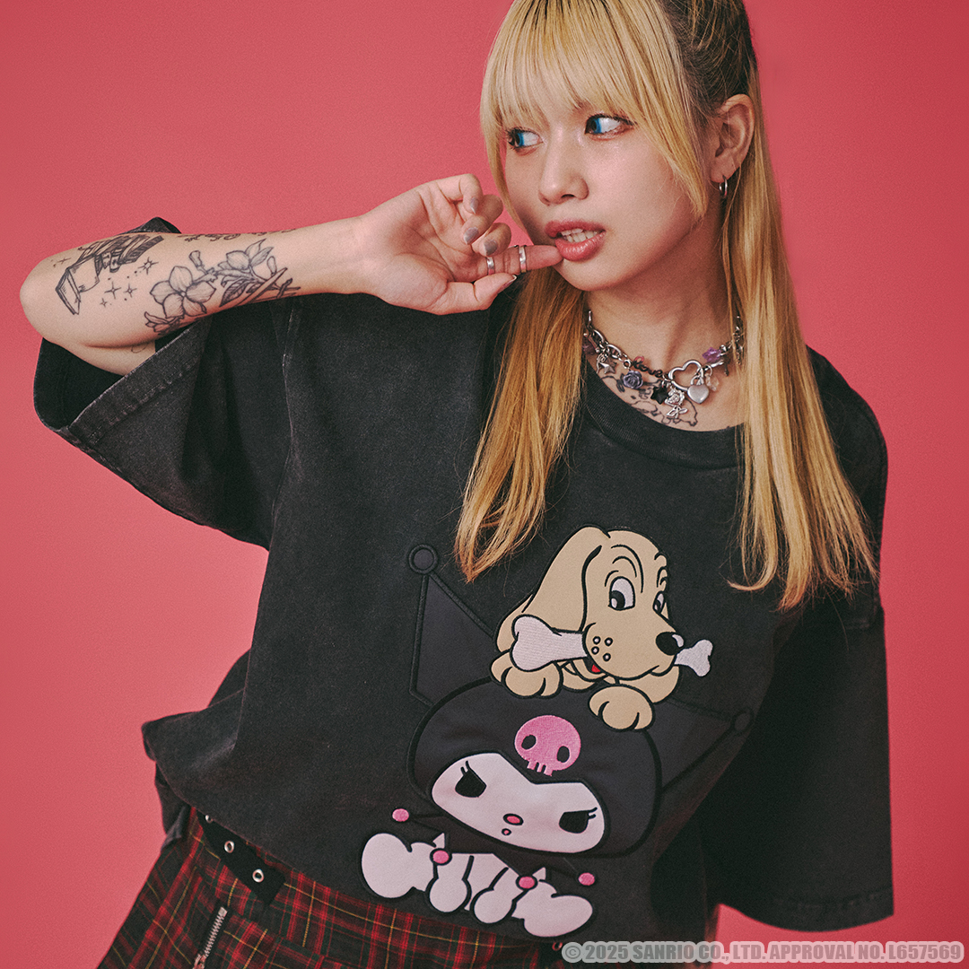 【クロミ×ガルフィー】クロミとGALFYの半袖TEE 152053