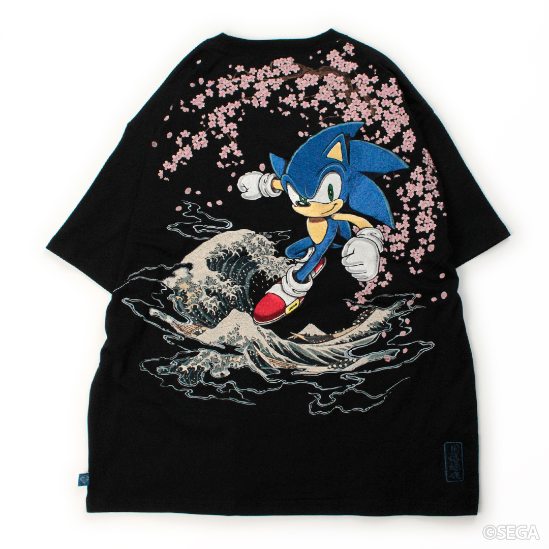 株式会社ク・ラッチ / 絡繰魂 SONIC IN THE HOKUSAI Tee 262096