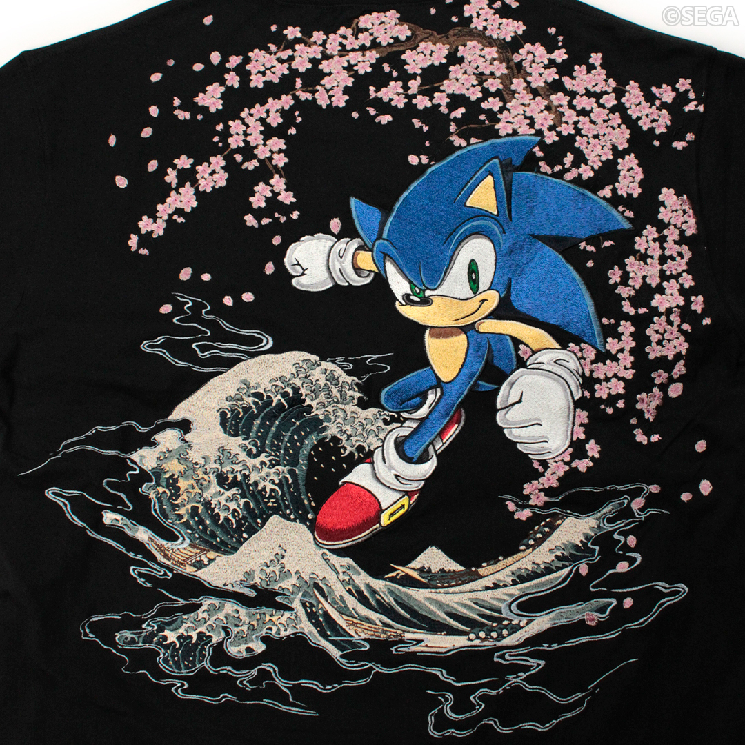 株式会社ク・ラッチ / 絡繰魂 SONIC IN THE HOKUSAI Tee 262096
