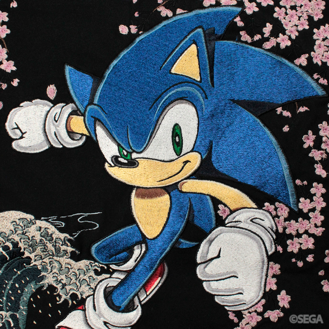 最終大特価‼️絵画　グラニック　GRANICK 234／500 株式会社ク・ラッチ / 絡繰魂 SONIC IN THE HOKUSAI Tee 262096