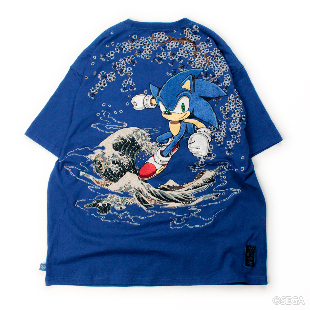 株式会社ク・ラッチ / 絡繰魂 SONIC IN THE HOKUSAI Tee 262096