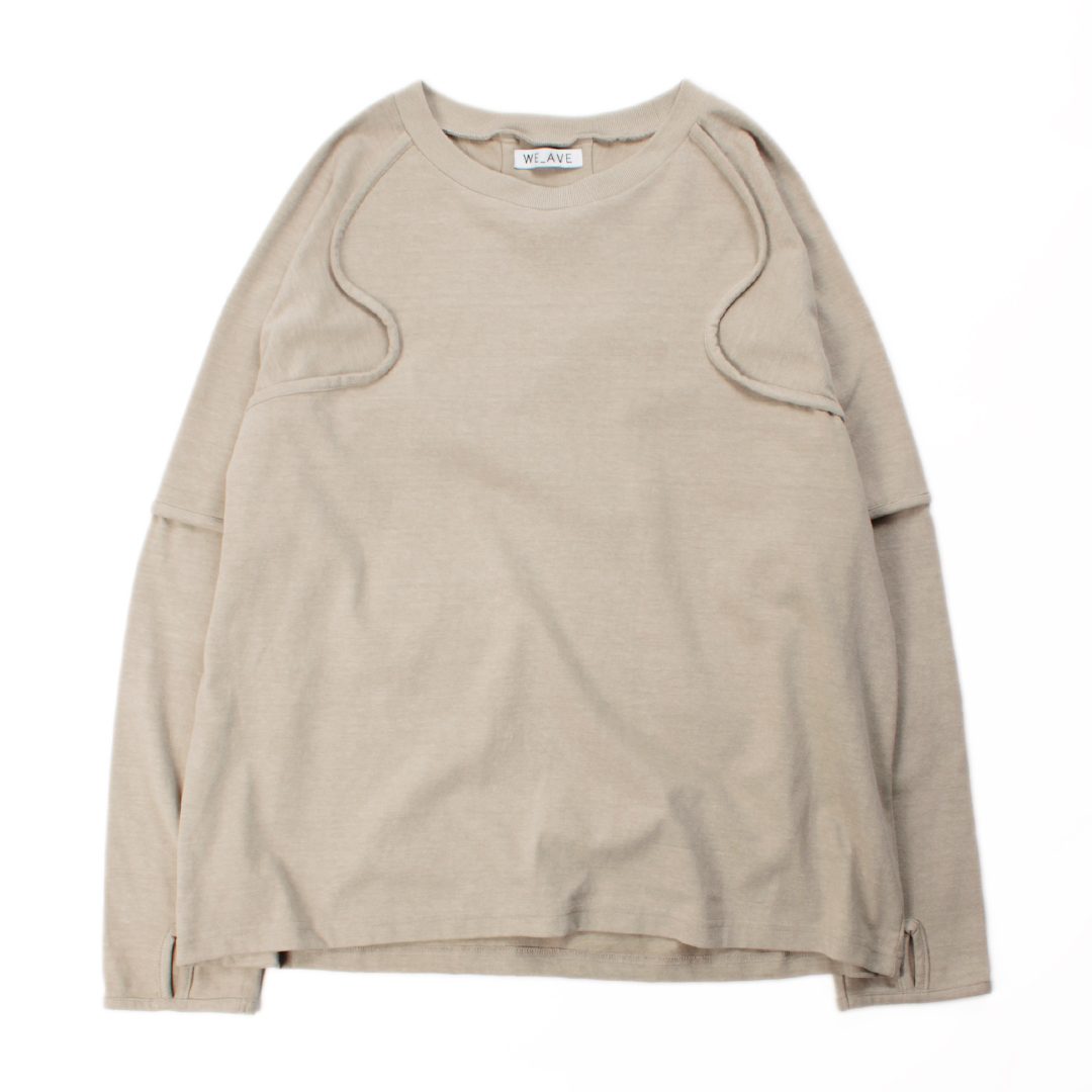 [予約品]【11月中旬頃までにお届け予定】 Wave Cutting Longsleeve T-shirts [653103]
