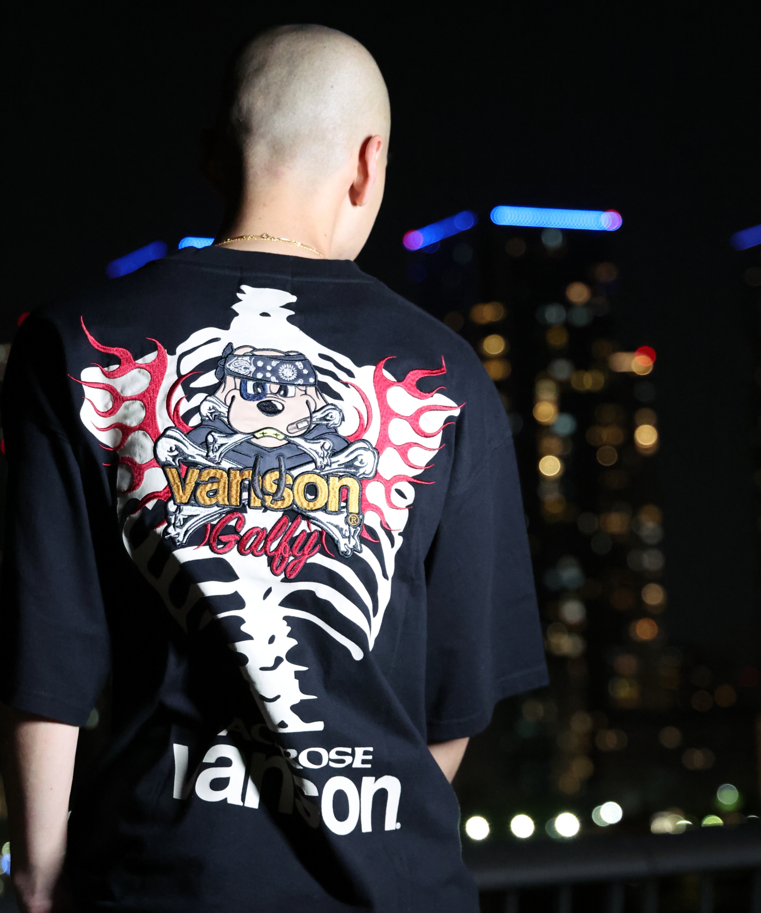 【VANSON×GALFY×JACKROSE】骨犬Tee JGV-002 (152380)