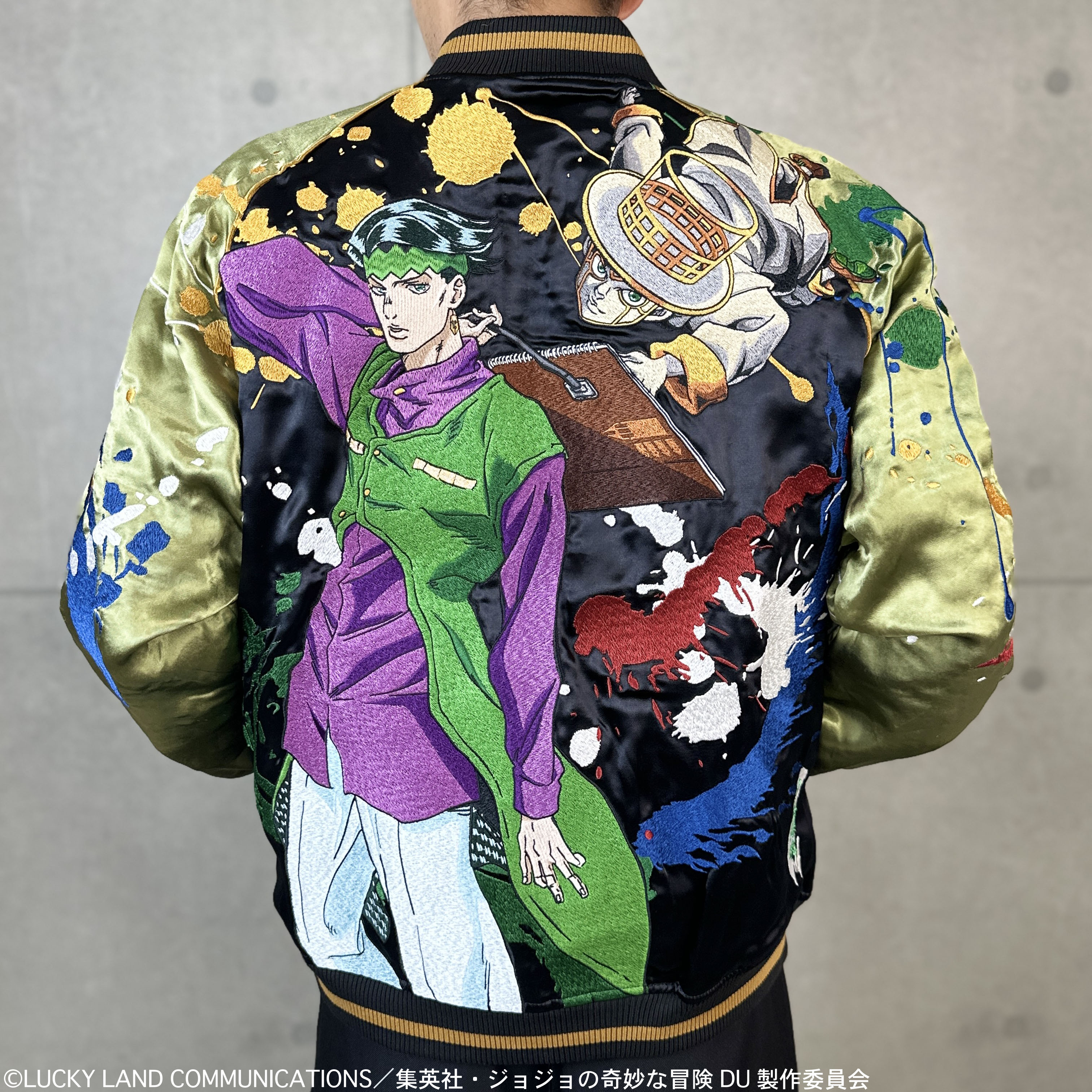 [予約品]【11月上旬頃までにお届け予定】JOJO×絡繰魂 岸辺露伴リバーシブルスカジャン 254002