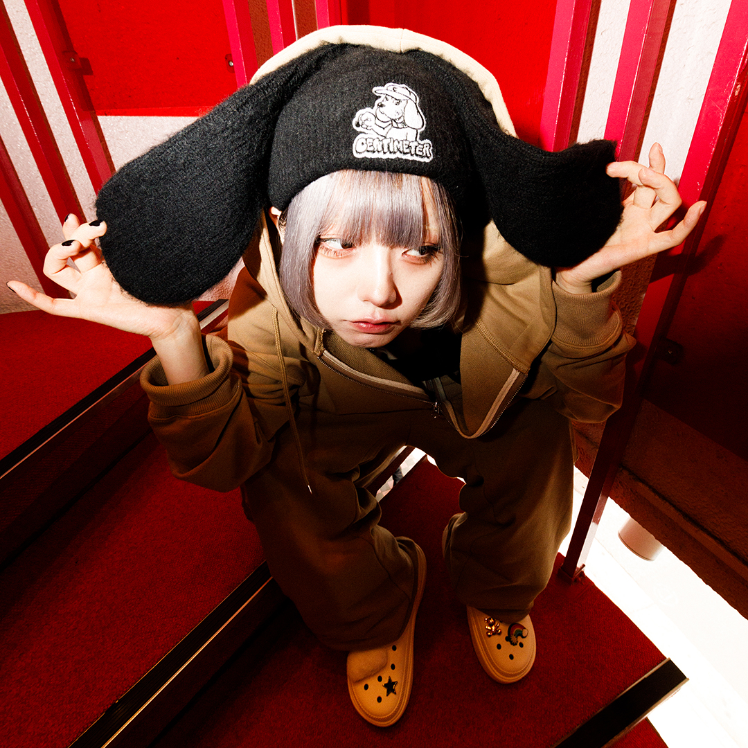 GALFY×CENTIMETER コラボ シャギー耳付きニットCAP 144069