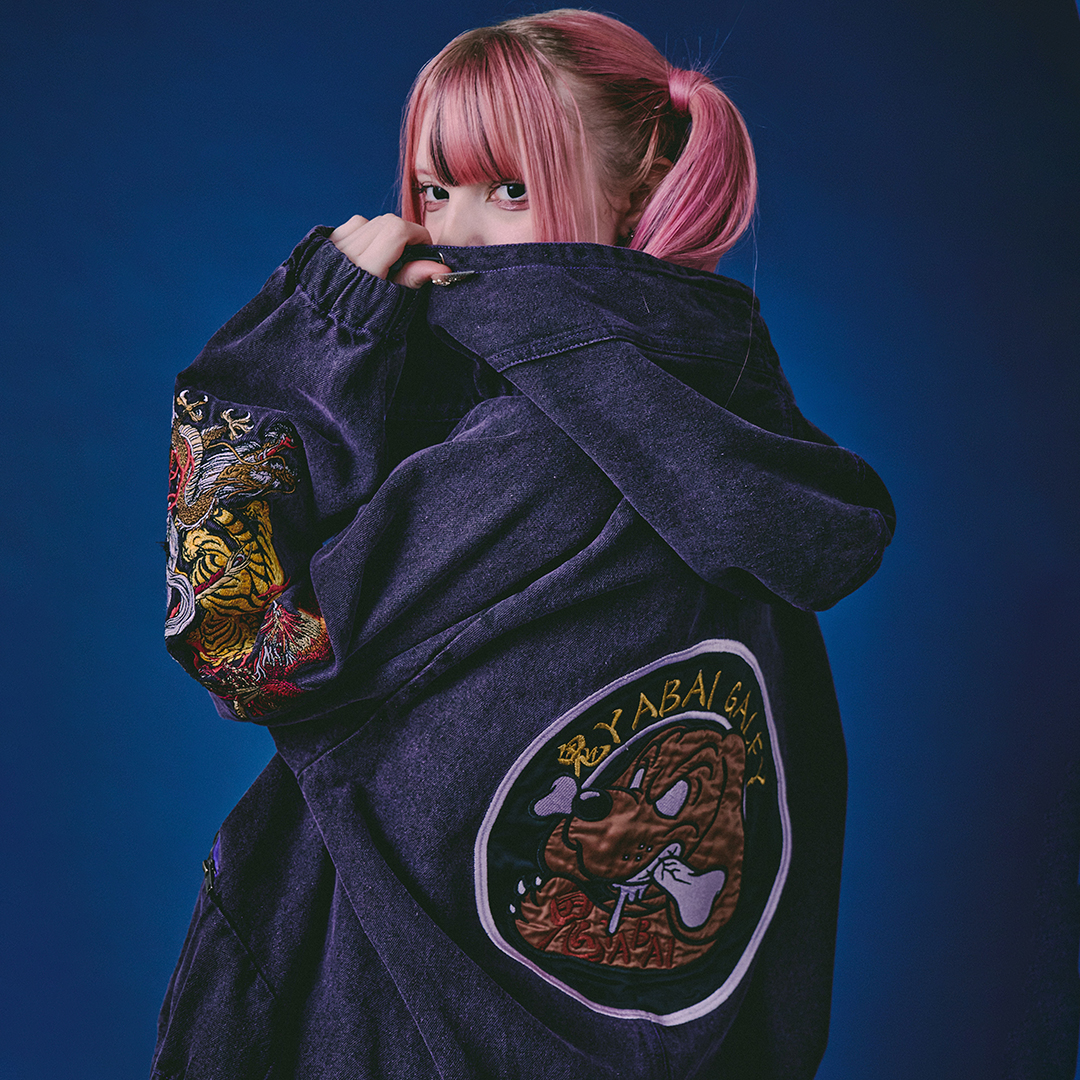 鬼YABAIデニムフーディー 161033