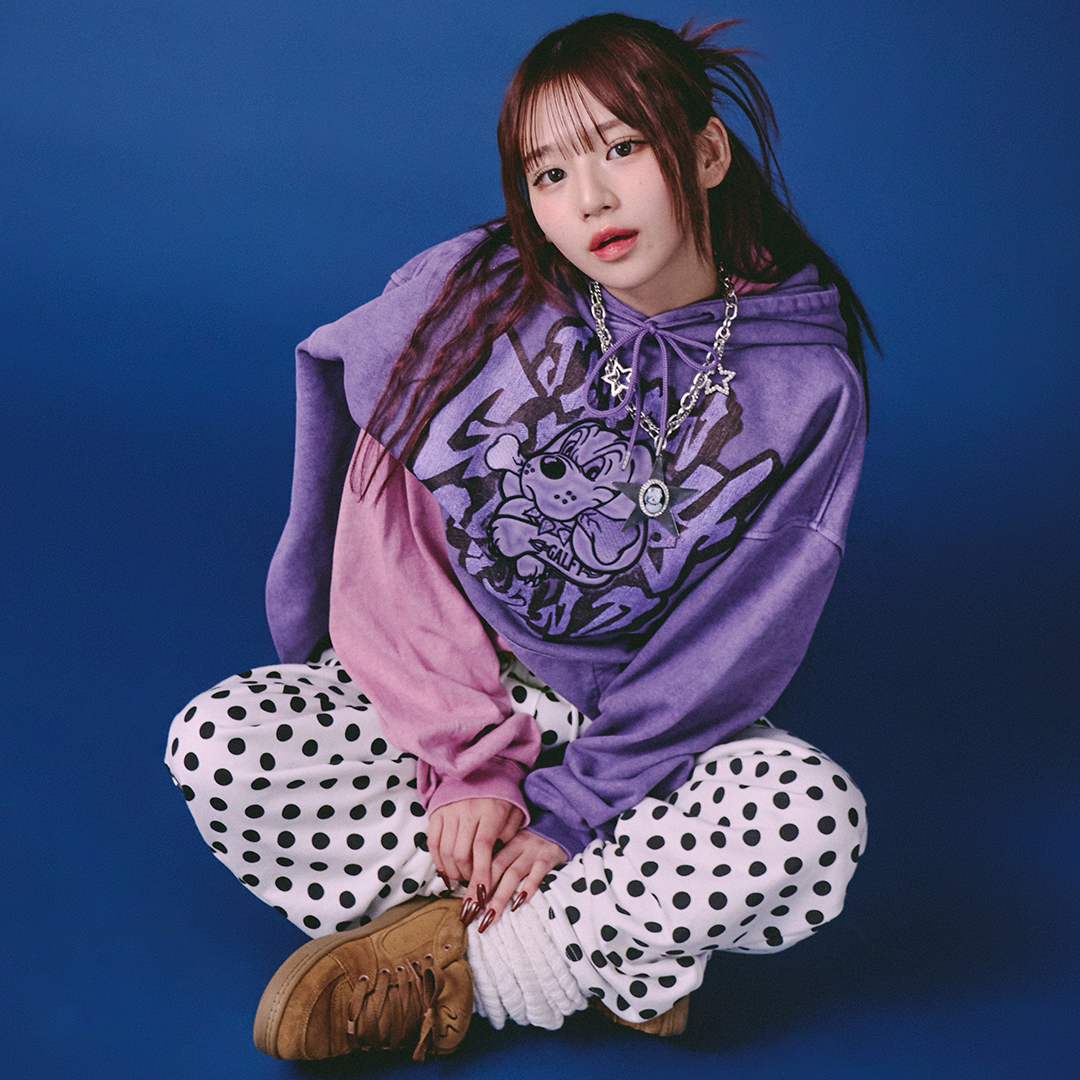 さらっとグラフィティ染め染めパーカー 161059