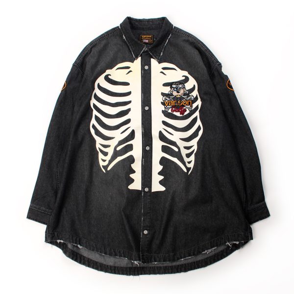 【VANSON×GALFY×JACKROSE】骨犬DenimShirt JGV-005 (154419)