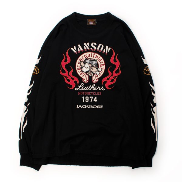 【VANSON×GALFY×JACKROSE】炎犬LongSleeveTee JGV-007 (154418)